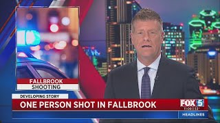 Shooting Investigation Blocks Fallbrook Neighborhood