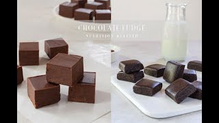 Easy Chocolate Fudge - Raw & Cooked | Vegan (Dairy-Free), Refined-Sugar Free