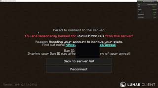 hypixel banned for boosting