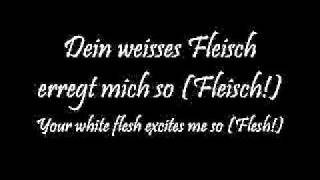 Rammstein- Weisses Fleisch lyrics w/ English subs.