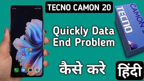 Tecno Camon 20 data jaldi khatam ho jata hai, how to solve data end quickly in tecno, how to save da
