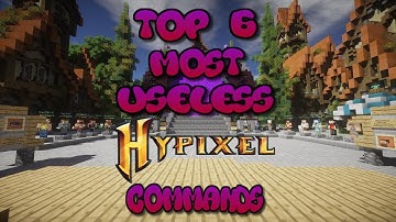 Top 6 most USELESS commands on Hypixel!