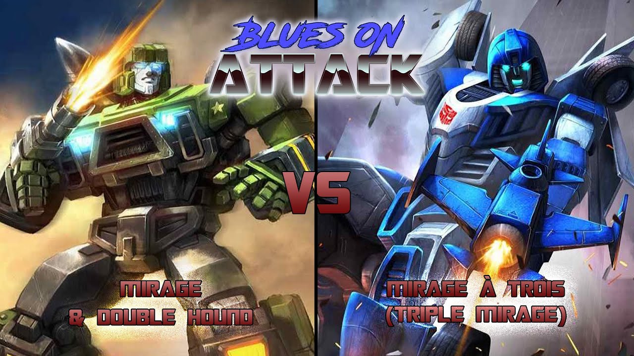 Transformers TCG Mirage & Double Hound VS Mirage À Trois (Triple