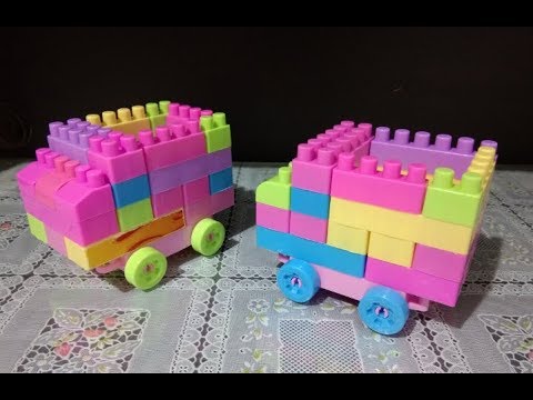  Lego  Balok Besar  Susun Cara membuat Mobil Truk Mainan 