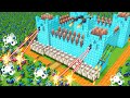 INFINITE ZOMBIES ATTACK VILLAGER AND IRON GOLEM DIAMOND CASTLE MINECRAFT ANIMATION