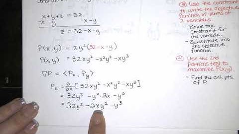69. Optimization - Part 5 - Applied Optimization of Multivariate Functions
