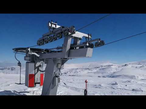 Acemi pisti ve Te bar tanıtımı.Kayseri Erciyes kayak merkezi Hisarcık kapı.