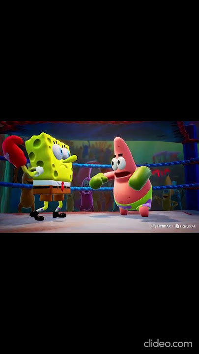 Spongebob boxing Brutal KO  🤯🤯☠️☠️🥶 #boxing #spongebob #shorts #ai
