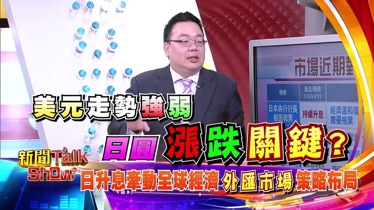 日升息牽動全球經濟 外匯市場策略布局｜新聞TalkShow｜2026.01.25｜