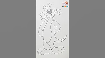 How to Draw Sylvester the Cat  #drawing #drawingtutorials #catdrawing #cartoondrawing  #cutedraws