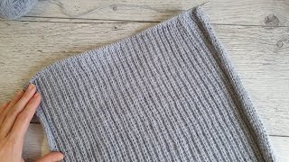Просто и красиво! Очень простой узор для свитера, джемпера, кардигана...