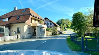 Driving in Switzerland 🇨🇭from Riggisberg to Schwarzenburg 🚘. Beautiful Nature . Swiss.🍀