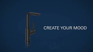 Make a strikingly bold statement with the Matte Black finish from GROHE