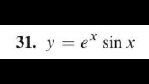 derivative of y = e^x*sinx