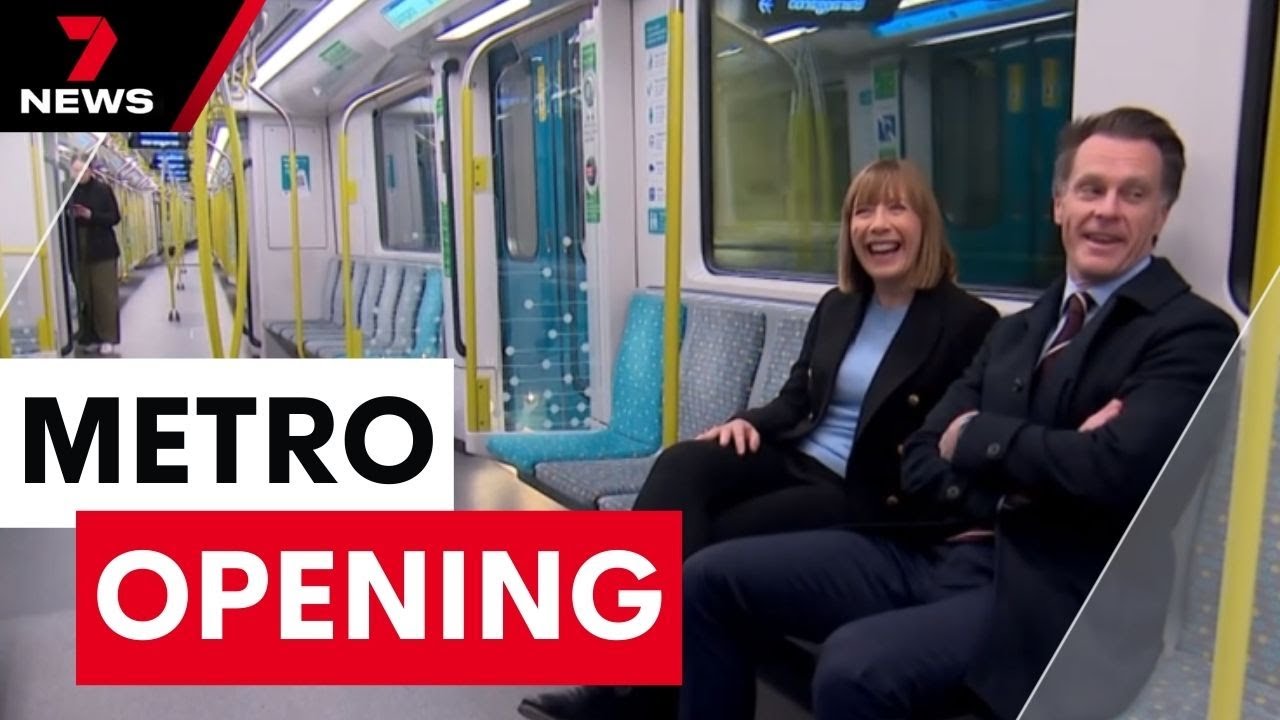 Sydney's Metro rail line and its brand new city stations set to open in August | 7 News Australia