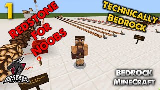 Technically Bedrock Tutorials Episode 1 - Redstone for Noobs