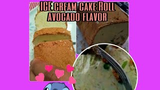 Be creative with this ice cream roll| ice cream cake avocado flavor