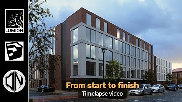 SketchUp + Lumion 2023 - Residential building Timelapse