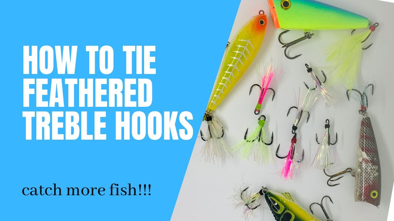 How To Tie Feathered Treble Hooks and Catch More Fish! Trigger