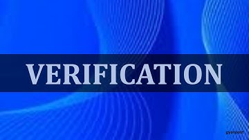 DIFFERENCE BETWEEN VOUCHING AND VERIFICATION