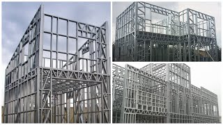 Cold formed steel frame building system for commercial residential and industrial projects