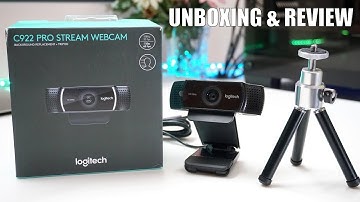 Logitech C922 Pro Stream Webcam - Unboxing & Review