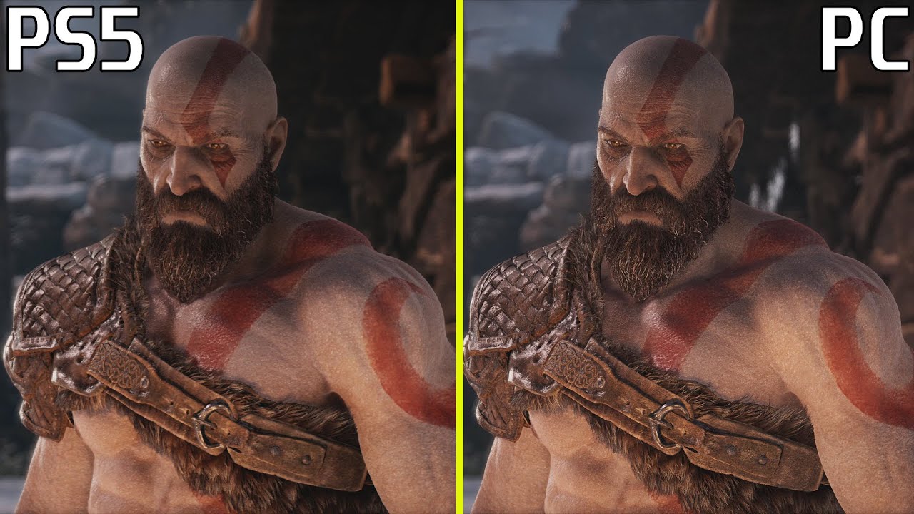 God of War PC VS PS5 Early Graphics Comparison, GOW PS5 VS PC