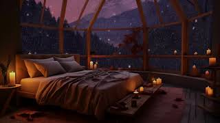 Enjoy The Quiet Atmosphere With Cozy Heavy Rain In The Forest On A Rainy Night and Fall Asleep