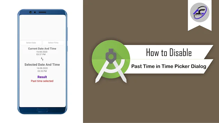 How to Disable Past Time On Time Picker Dialog in Android Studio | TimePickerDialog | Android Coding