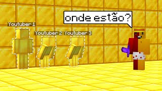 ESCONDE-ESCONDE COM YOUTUBERS NO MINECRAFT