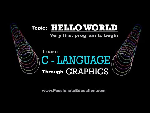 Hello World Programming in C Language - YouTube