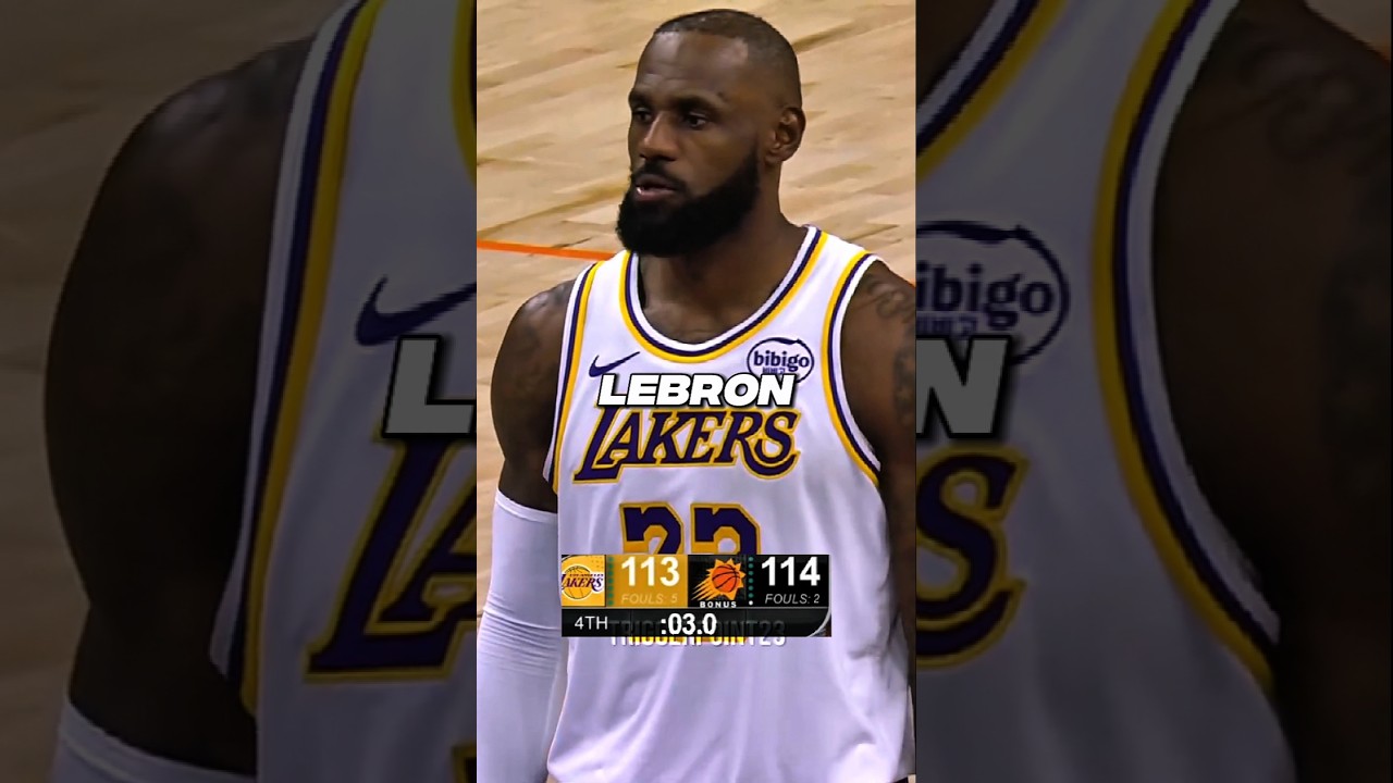 The WILD Ending of Lakers Vs. Suns 🏀🔥 #fyp #fypシ゚viral #nba #shorts #basketball #lakers #lebron
