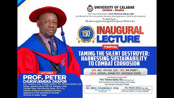 INFO | 150th Inaugural Lecture of the University of Calabar | Professor Peter Chukwuemeka Okafor