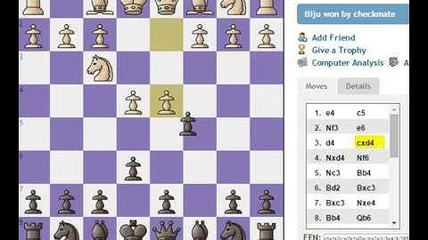 Chess : Sicilian Defense - Pin Variation #1