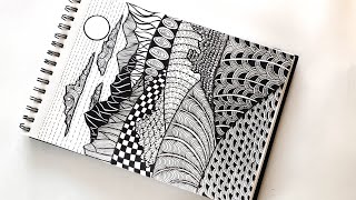 Zentangle art || Zentangle || Doodle art || Zendoodle || Zentangle patterns || Doodle patterns