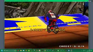MAME 280 - NAMCO SYS 23 DOWNHILL BIKERS 4K ATTRACTION MODE - WIP! UK ARCADES