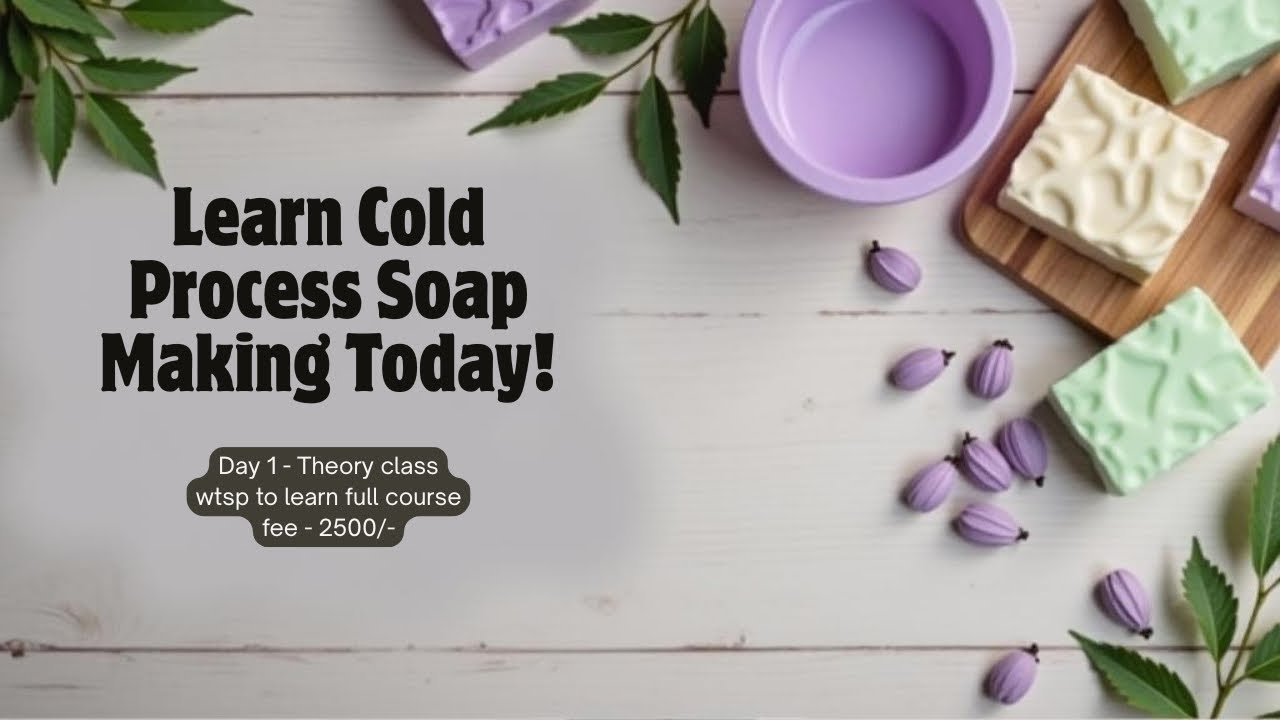 Cold process soap making class theory (brief) - YouTube