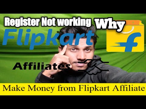 flipkart affiliate registration not working