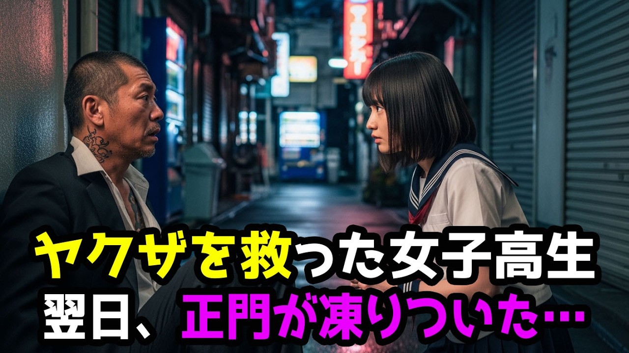 ヤクザの命を救った女子高生。 翌日、正門に並んだ黒塗りの車を見て全員が凍りついた
