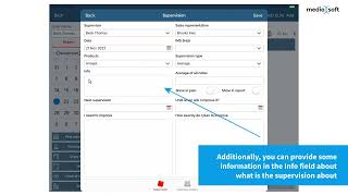 Sales Vision iPad Next - Create a new supervision screenshot 3