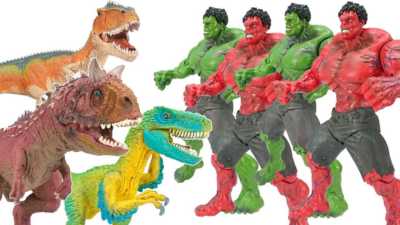 Dinosaur vs Hulk - Horde of dinosaurs destroy the city | Animation Marvel