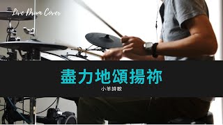 Video thumbnail of "[Drum Cover] 盡力地頌揚祢 - 小羊詩歌"