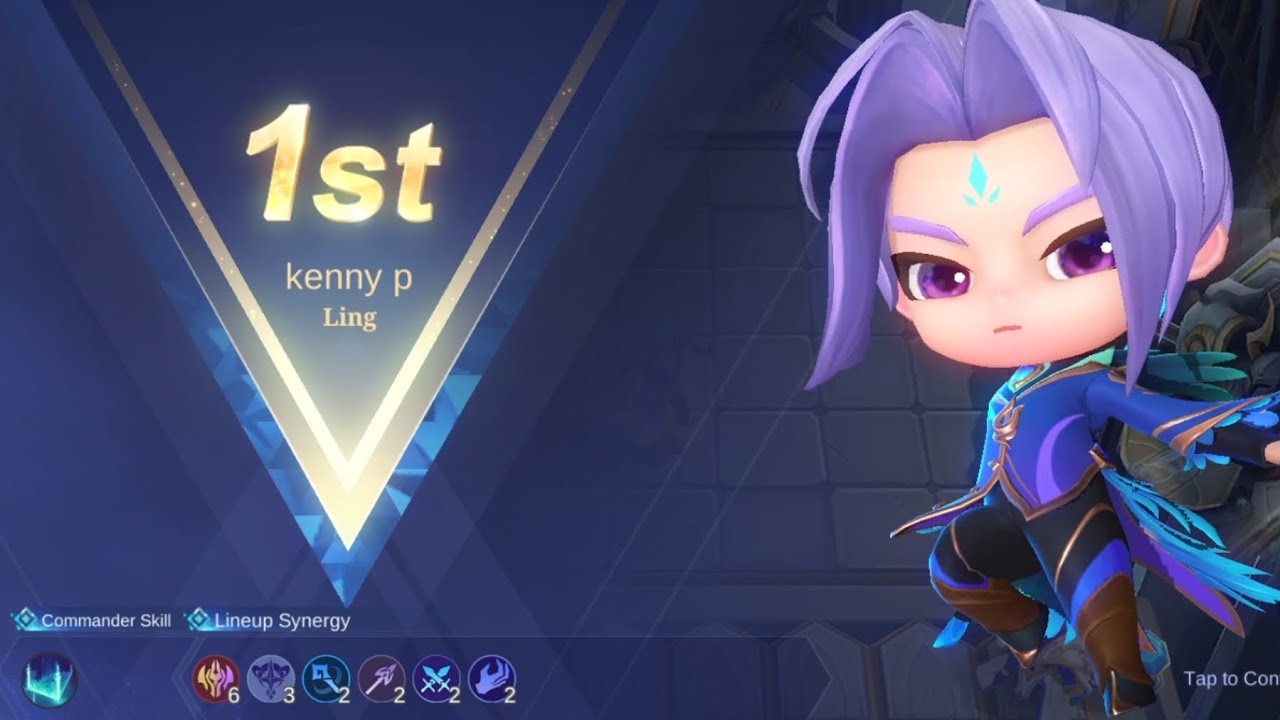 Commander Ling skill 2 || Hyper Lancelot || 6 immortals + 3 astro || Magic chess || MLbb ||