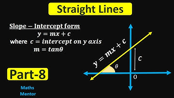 Straight Lines - Lecture 8/ NCERT Chapter 10/Exercise 10.3 /Math  Class 11 / सरल रेखा/Reddy Classes