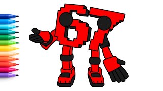 Cómo dibujar a Cursed 67 - Steal a Brainrot (ROBLOX) | Fácil