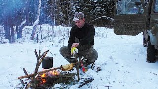 Масленица в лесу! Блины с запахом ёлки под красную икру!