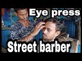 Junior manoj head arm neck and back body massage by village barber asmr