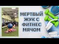 Упражнение «Мёртвый жук» с фитболом | Сильный пресс и стабильный корпус