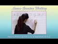 Cursive Writing For Beginners | Writing Cursive Alphabets : Capital | Cursive Handwriting Practice