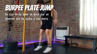 BURPEE PLATE JUMP